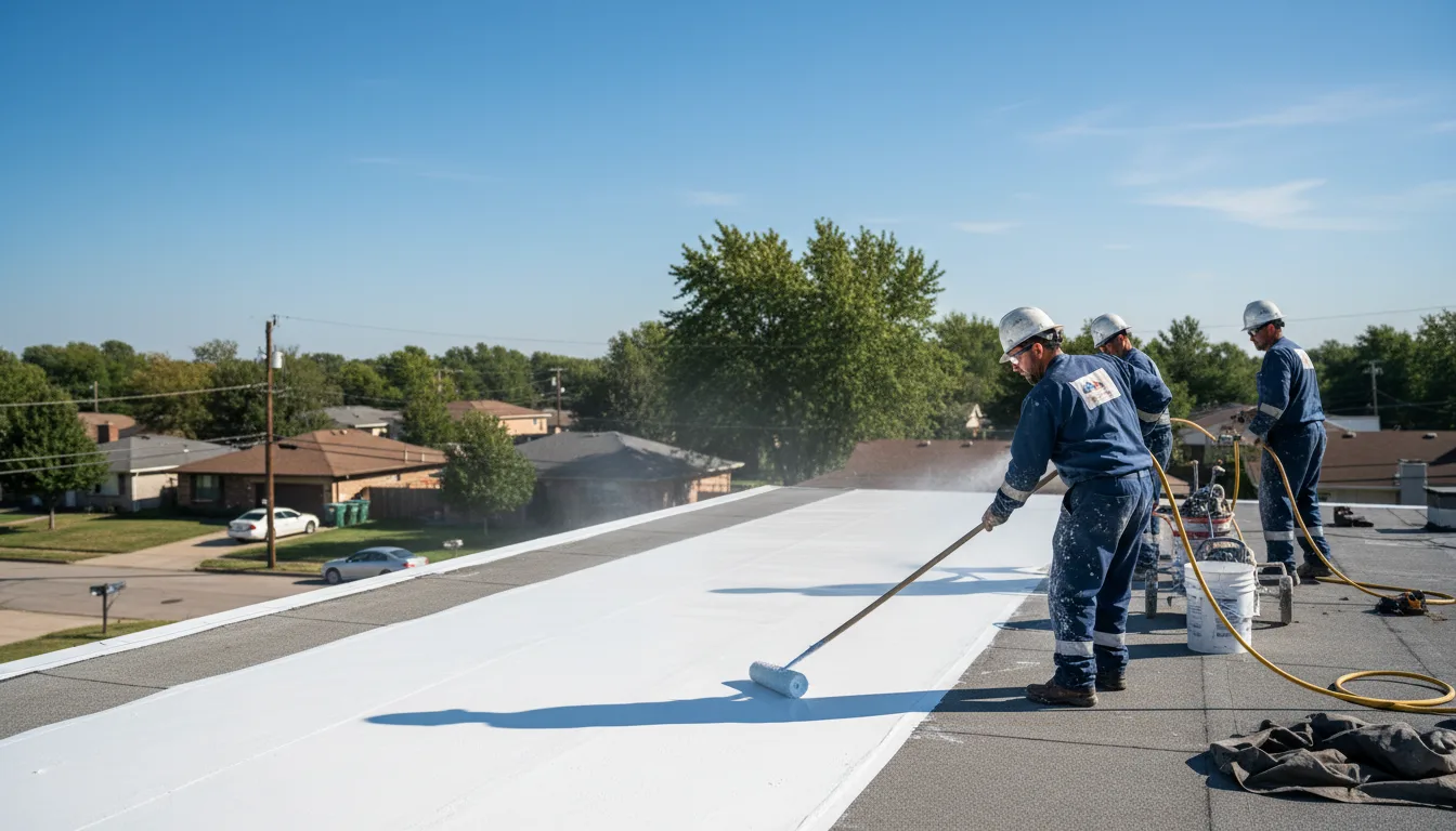 Commercial roof coating in Braxton, MS near me